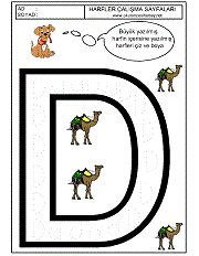 d harfi çizgi çalışması